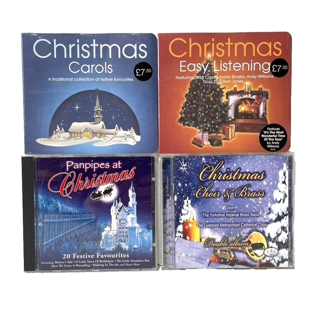 CHRISTMAS MUSIC 4 CD Album Bundle 100 Tracks Oldies/Carols/Panpipes/Brass/Choir £5.99 PicClick UK