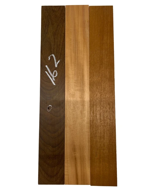 3 Pack, Multispecies Thin stock lumbers-Cutting Board Blocks 21 "x 3"x 5/8" #162
