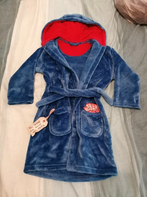 BOYS PADDINGTON BEAR Dressing Gown From M&S 3-4 Years
