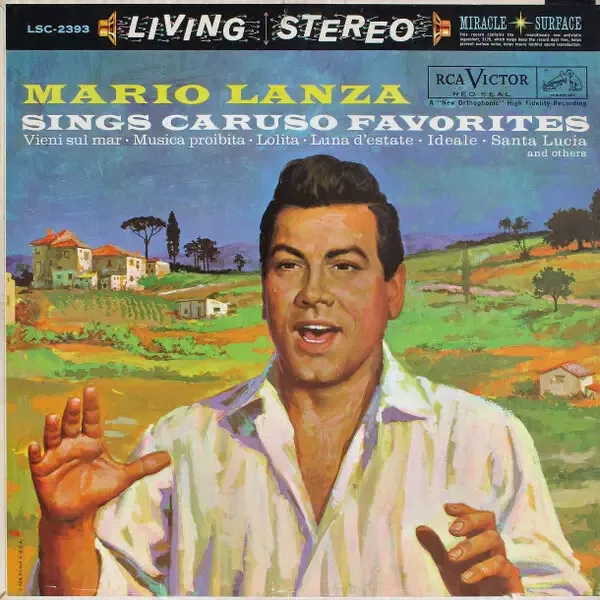 Mario Lanza Mario Lanza Sings Caruso Favorites RCA Victor Vinyl LP