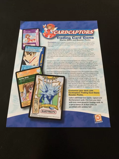 Rare Cardcaptors Trading Card Game Dealer Promo Advertisement