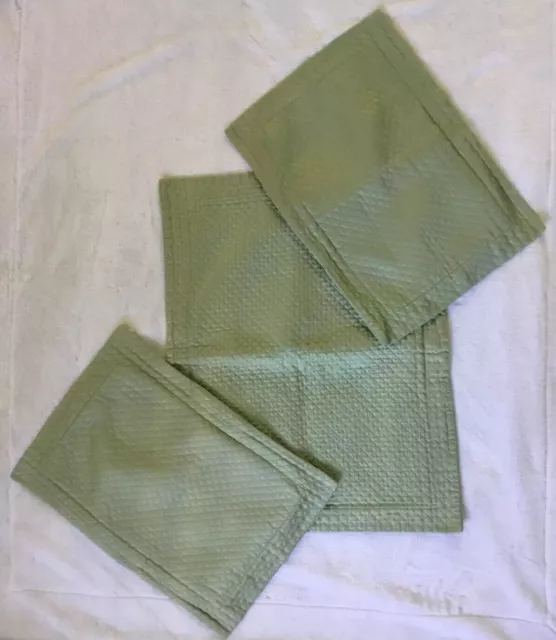 Restoration Hardware Quilted Pillow Cases & Sham Light Olive Green Standard-3