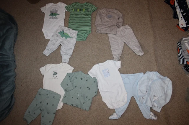carter's 11pc.baby boy clothes lot 3 months
