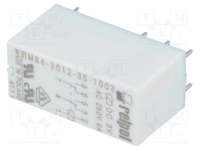 FINDER 40.52 Mini Relais, 6V DC, 8A/250V AC, DPDT – Ideal Für Steuerungen & Elektronikprojekte