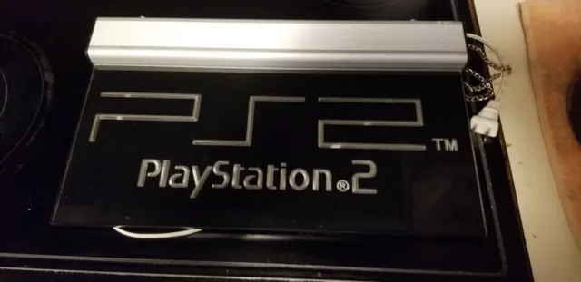 Vintage PlayStation 2 PS2 Retail Fluorescent  Sign 2000 - TESTED AND WORKING