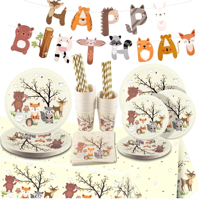 ANIMALI FESTA DI Compleanno Bambino Safari Cascata 1. Decorazione Set - Foto 8