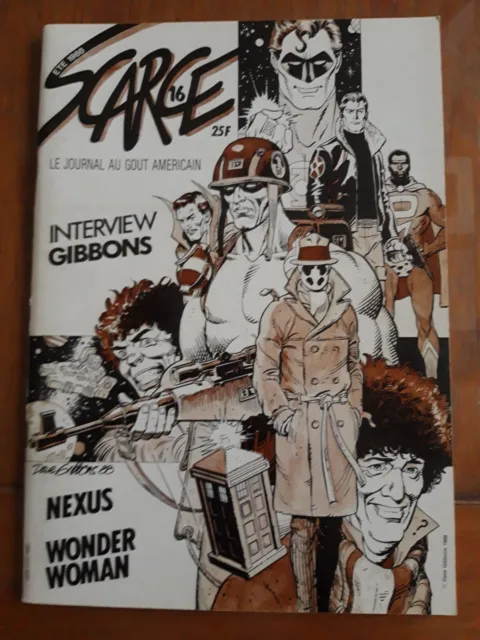Scarce n° 16 - Gibbons / Nexus / Wonder WOMAN Fanzine E.O. de 1988 quasi-neuf !