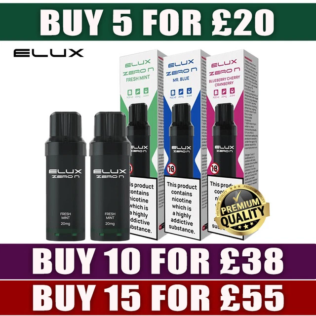 Elux Zero N Prefilled Pods Vape Juice Replaceable Pods | 2ml | Multibuy Offers |