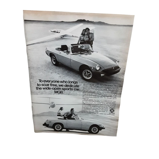 1976 1977 MGB Car Original Ad Vintage