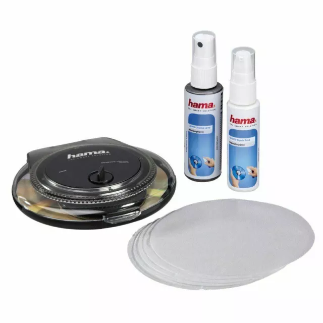 Hama CD DVD & Game Disc Scratch Remover Cleaning Repair Kit System Machine