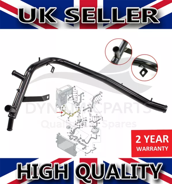 For Vw T4 Transporter 2.4 2.5 Metal Water Coolant Pipe Tube 074121065Ae