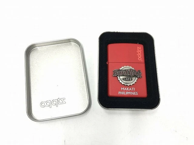 VINTAGE ZIPPO 2004 Hard Rock Cafe Makati Philippines Red