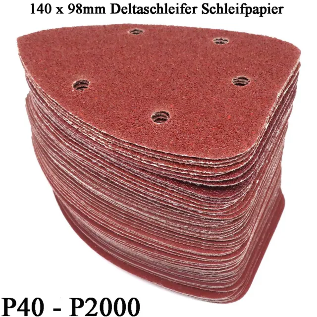 140 x 98mm Deltaschleifer Schleifpapier Mouse Schleifdreiecke Dreieck Schleifer