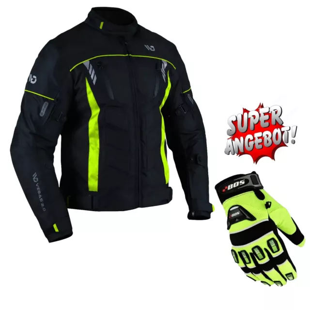 Motorradjacke Protektoren Motorrad Textil Quad ATV Roller Biker Jacke 3 Futter