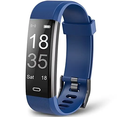 Fitness Tracker, Activity and Heart Rate Tracker with Sleep/Step/Calories Blue