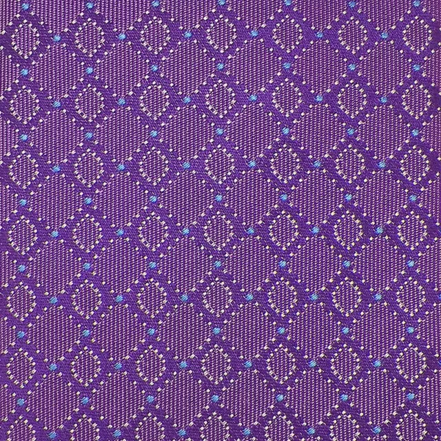 DAVID DONAHUE Mens Purple Blue DIAMONDS Self-tipped Handmade Woven Silk Tie NWT