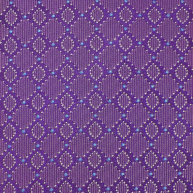 DAVID DONAHUE Mens Purple Blue DIAMONDS Self-tipped Handmade Woven Silk Tie NWT