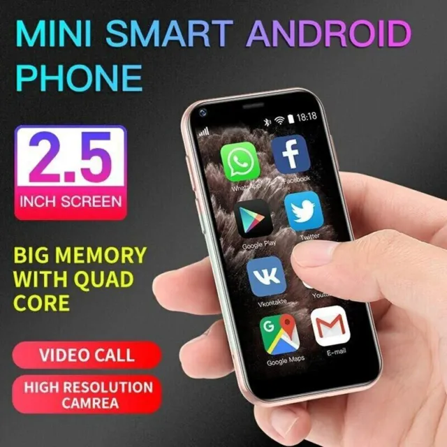 XS11 Unlocked World's Mini Smallest smart Phone Android Dual SIM WIFI Bluetooth