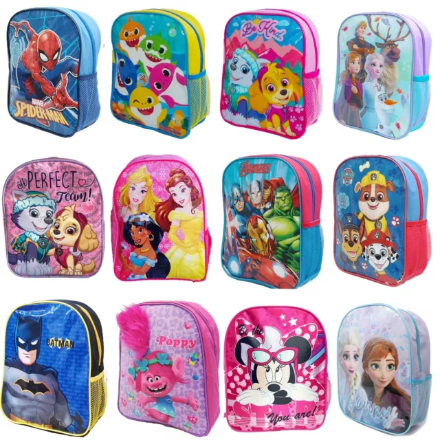 KIDS BOYS GIRLS Disney Character Backpack School Lunch Bag Rucksack Children 7.50 PicClick UK