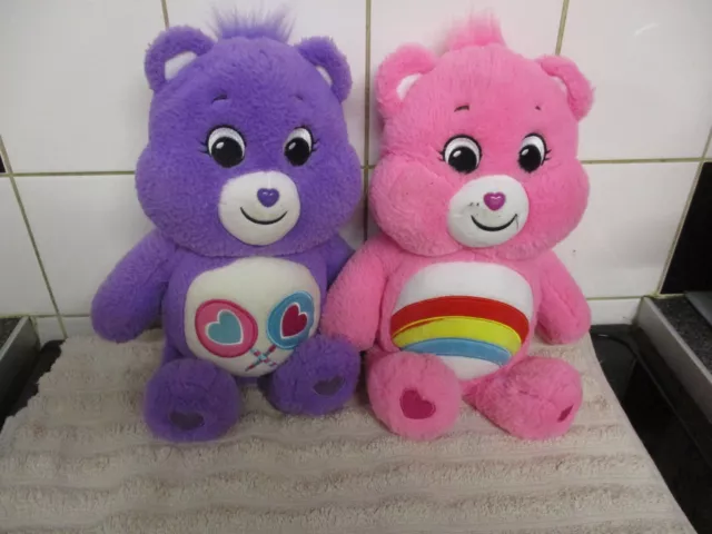 Retired Lollipop and Rainbow Care Bear x 2