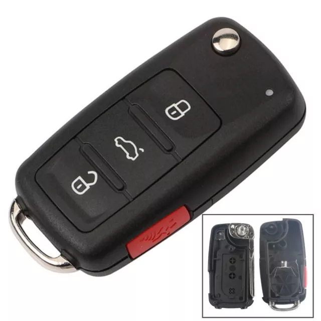 Mazda 4 button remote key blank with blade ( 3parts) Key Shells