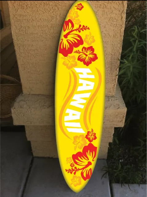 wall hanging surf board surfboard decor hawaiian beach surfing beach decor