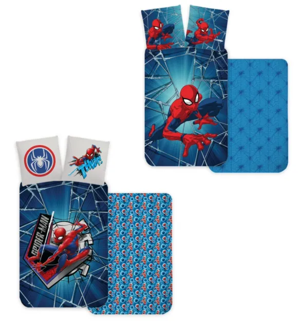 Spiderman Bettwäsche Set Bettbezug 2 tlg. Bettdecke Kissen  Maße: 100x135 cm