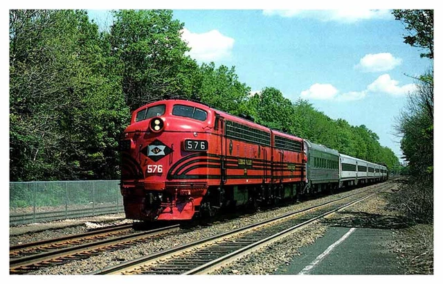 Postcard TRAIN SCENE Ridgewood New Jersey NJ AS2399
