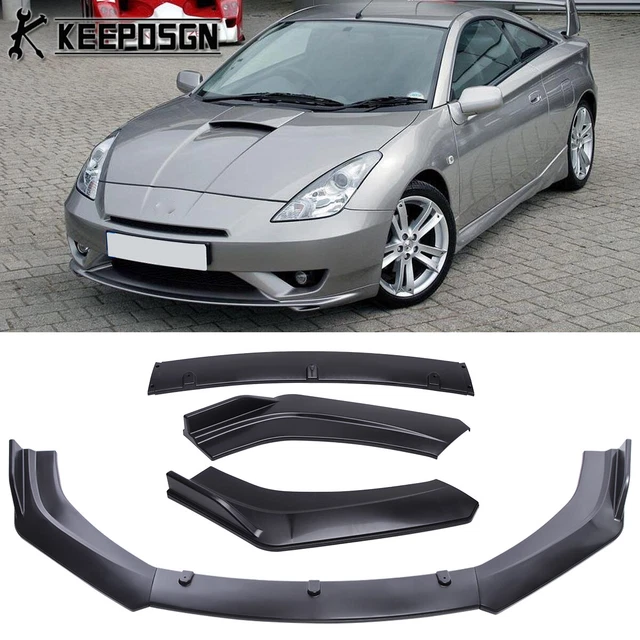 KIT SPLITTER PROTEZIONE paraurti anteriore auto nero lucido universale