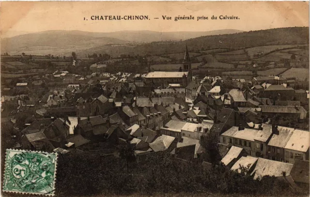 CPA AK CHATEAU-CHINON - Vue générale prise du Calvaire (255213)