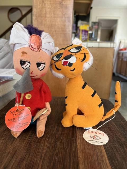 Vtg Dream Pets Sambo's Sambo & Tiger W Org. Hang Tag Restaurant Promo Japan