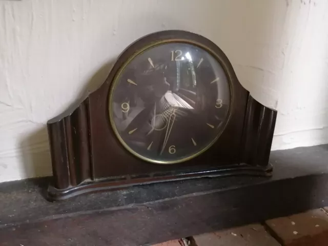 smiths 30 hour wooden mantel clock C1940 - 1950