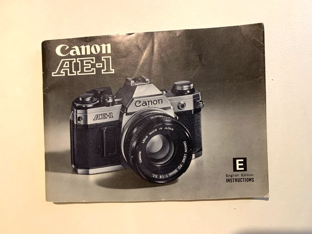 Canon AE-1 - Camera Instruction Book Manual