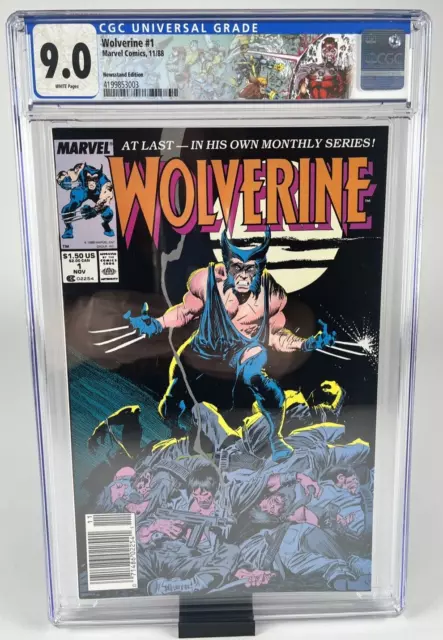 "Wolverine" #1, Newstand Edition, Cgc 9.0 Vf/Nm, Custom Label, 4199853003