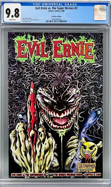 Evil Ernie vs the Super Heroes 2 Premium Edition Variant 1/2000 CGC 9.8 NM/M