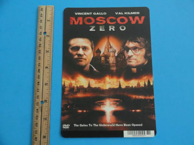 Moscow Zero - Val Kilmer - Blockbuster Video Backer Card 5"X8" - No Movie