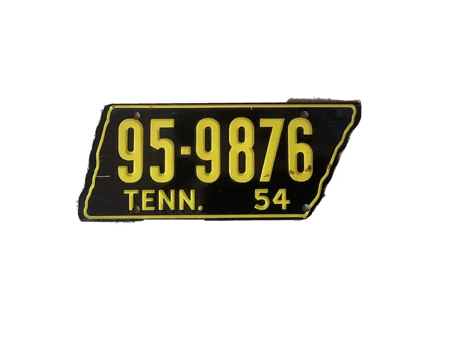1954 Wheaties Mini Bike License Plate/Tennessee