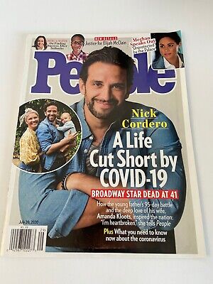 People Magazine July 2020 Nick Cordero Cover Near Mint Condition