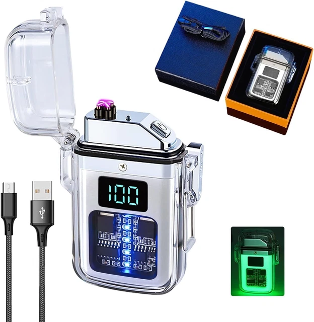 Delamiya Electronic Lighter, Arc Lighter with Digital Display
