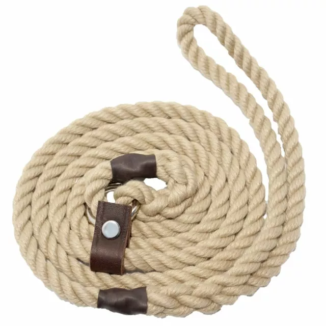 Bisley Natural Slip Lead BIDLN 8mm 10mm 12mm Dog Slip Lead