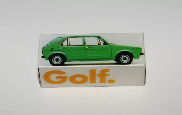 Reprobox Schuco 1:43 - VW Golf 1 - Werbebox für Volkswagen