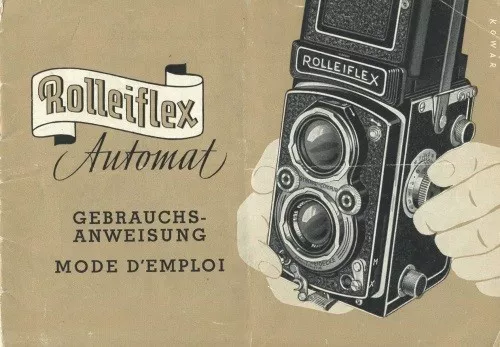 Rollei Rolleiflex Automat Instruction Manual Original (German, French)