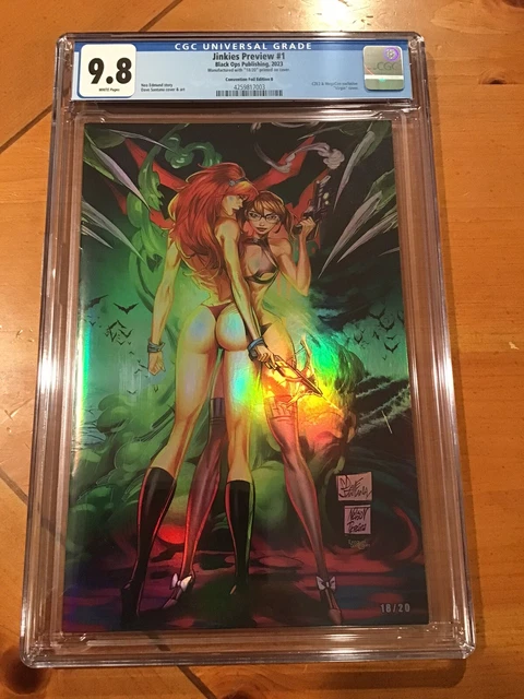 JINKIES INC. #1 PREVIEW - MegaCon Exclusive SANTANA "Tease"  FOIL Virgin CGC 9.8