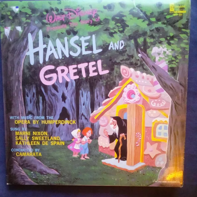 Walt Disney's The Story Of Hansel & Gretel Opera  vinyl lp DQ1253