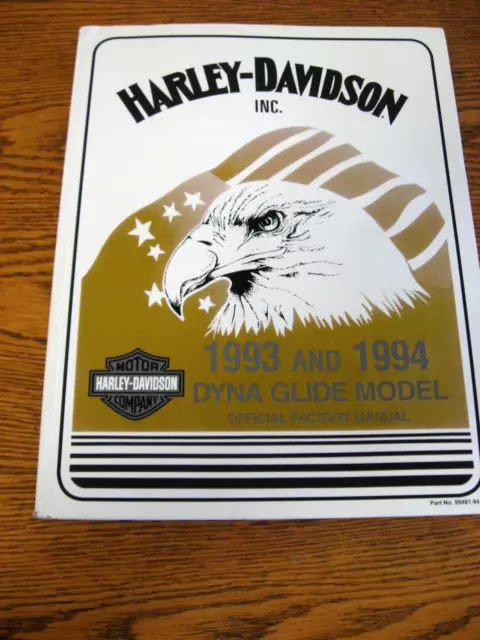 1992 1993 Harley-Davidson Dyna Glide Service Manual Low Rider Wide Glide NEW