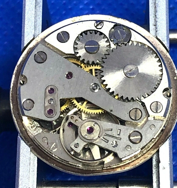 Mouvement De Montre Mécanique Vintage R. Muller RE 8113 - Pour Pièces Ou Révision, Suisse, Acier