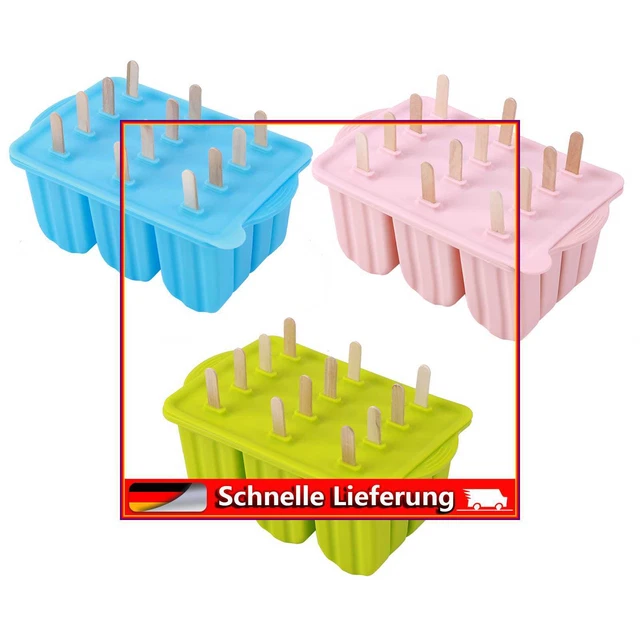Popsicle Molds Sets- Reusable BPA Free Silicone Molds for Fridge for Kids