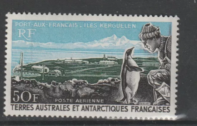 1968 Taaf Ter Antarctic France Fauna Pinguin 50 Fr 1 V. MNH MF97200