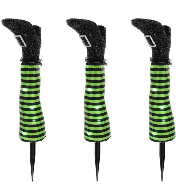 3x Hexe Partei Liefert LED Halloween Bein Schmuck Für Party Geschenk Dekoration