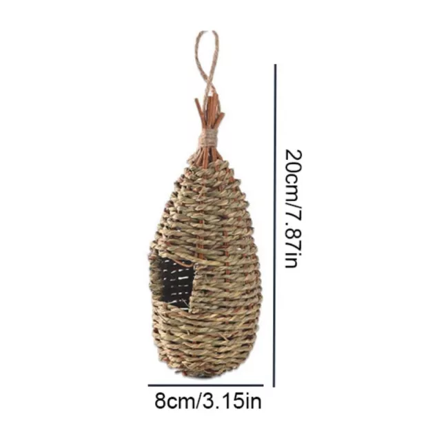 Pastoral Style Outdoor Bird Cage Hand-woven Bird Shelter Hideaway  Balcony 2